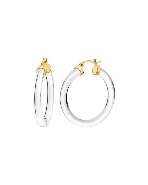 Gold & Honey Metallic Thin Kate Hoop