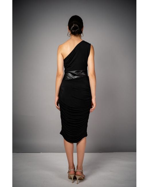 Monice London Black Riri Midi Dress