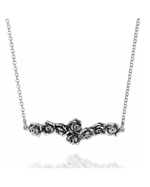 Unaloe Metallic Olimpic Necklace-Platedsilver