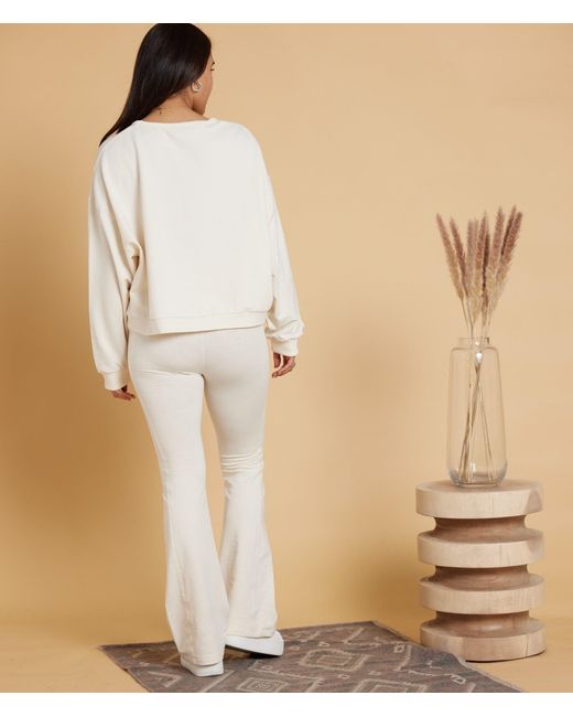Known Supply White Boxy Cotton Crewneck