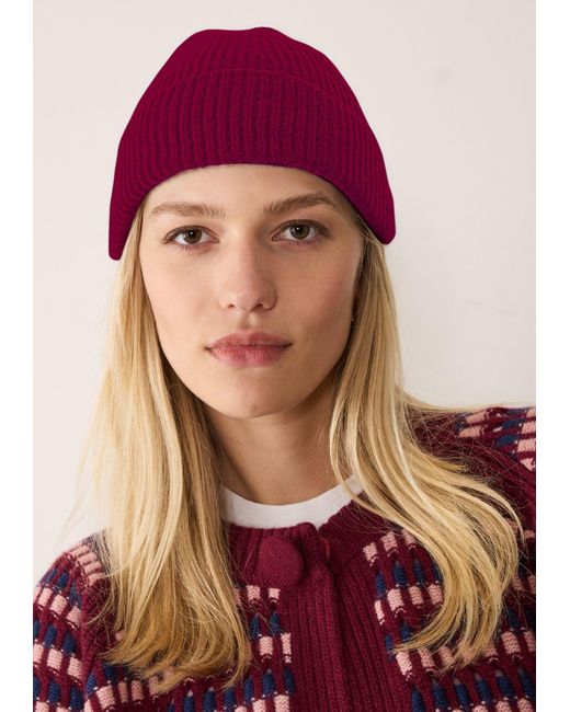 Loop Cashmere Red Cashmere Beanie