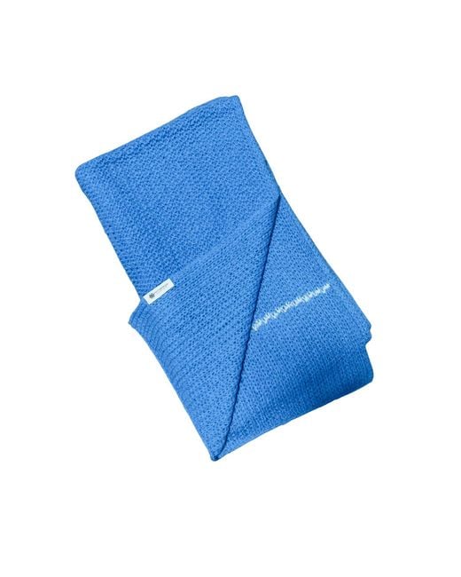 Heritagemoda Blue Cobalt Handmade Baby Alpaca Ski Scarf