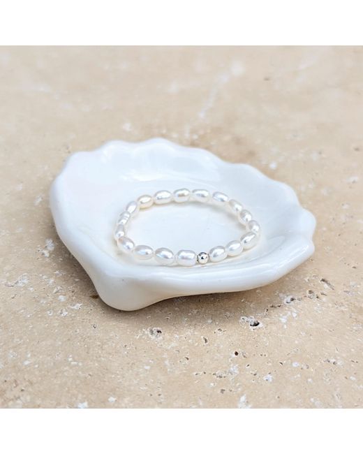 Kiri & Belle White Single Bead Pearl Ring