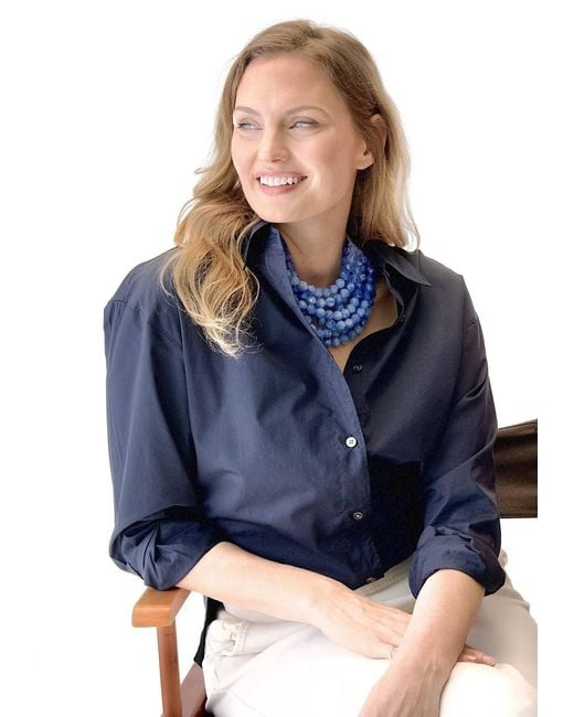Fairchild Baldwin Blue Gradated Bella Ischia Cornflower Necklace