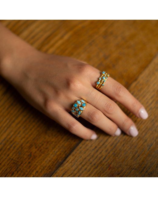 Ebru Jewelry Blue Dream Adjustable Ring
