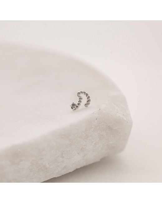 Claire Hill Designs Metallic Courage Shorthand Stud Earring