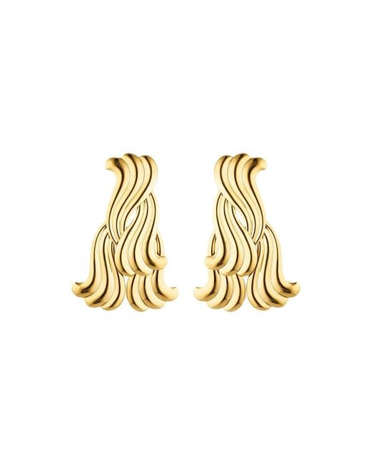 Stephanie Browne Australia Metallic Lu Lu Earrings Shiny