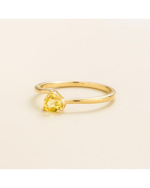 Juvetti Yellow Trillion Ring