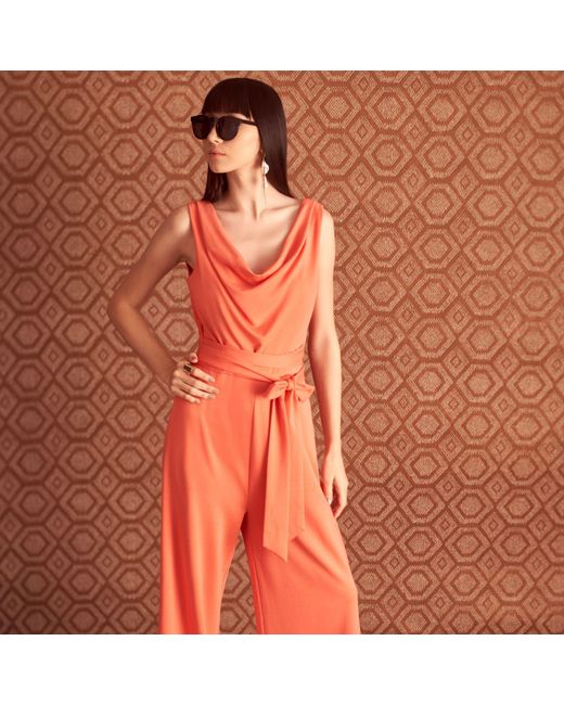 Emma Wallace Red Lora Jumpsuit