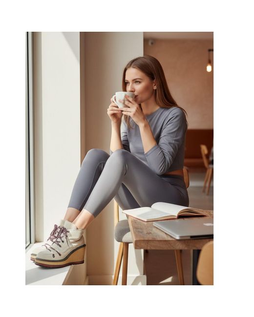 Altra Volta Gray High-Waist Sculpting Leggings