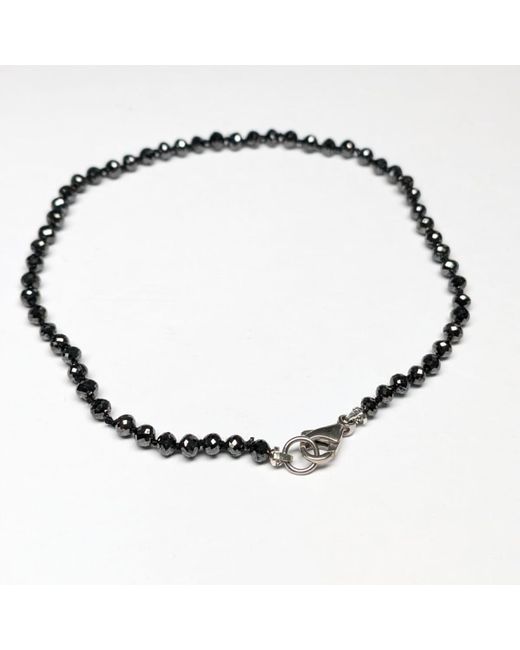 Rahul's Jewels Black 7.5 Genuine Diamond Strand Bracelet