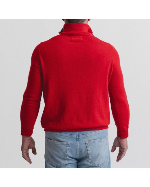 Lindsay Nicholas New York Red Drew Sweater