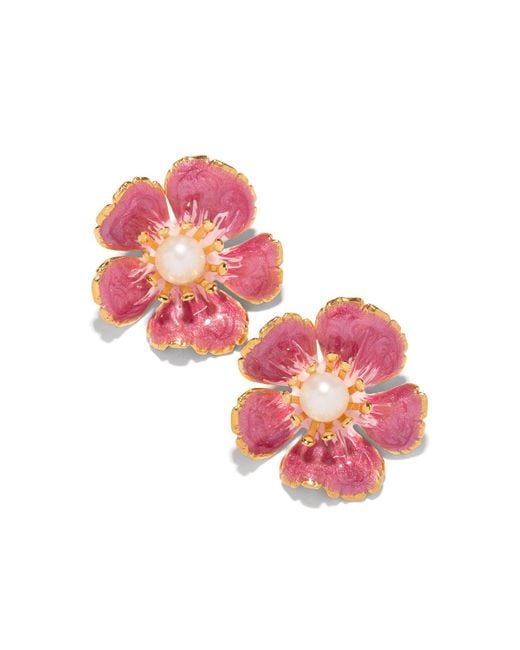 The Pink Reef Pink Small Hand Painted Floral