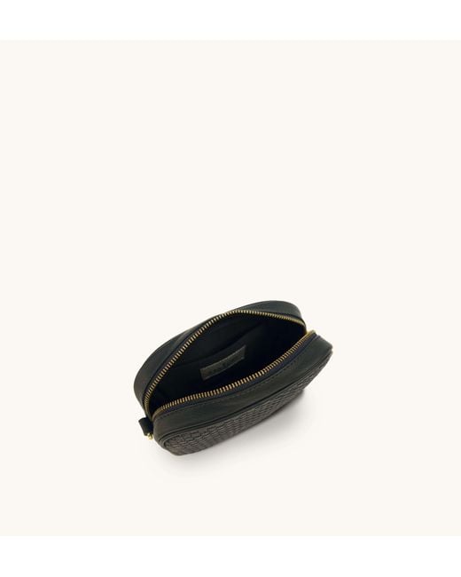 Apatchy London Blue The Penelope Woven Leather Camera Bag