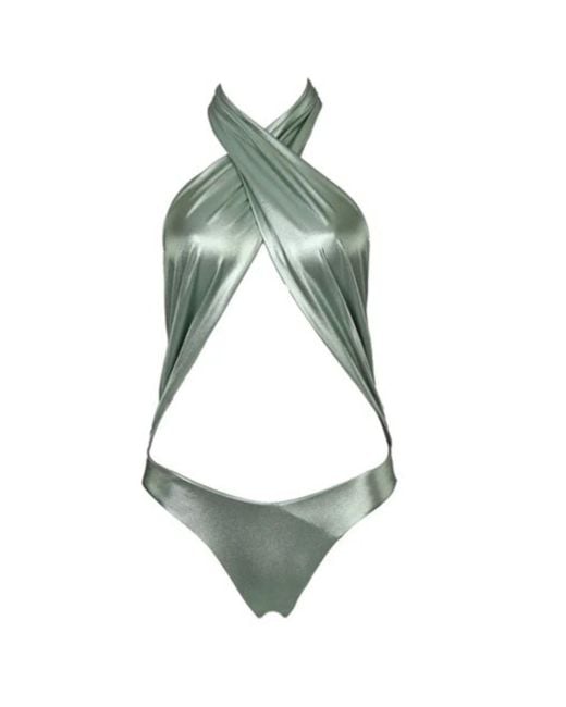 Room 24 Green Carol One Piece Metallic Mint