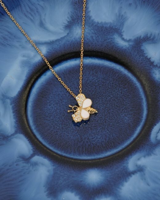 The Jewelz Metallic Flutter Muse Butterfly Pendant