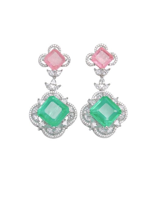 Meraki by Rashmi Bajaj Green Voyage Earrings