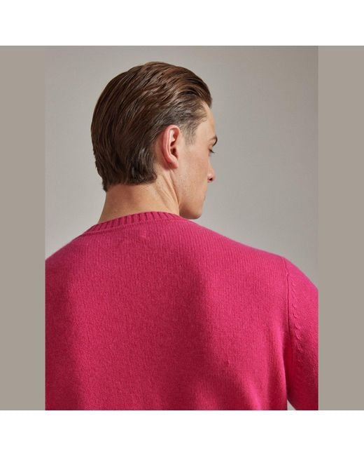 Salts Pink Lofty Knit Crew Neck Sweater