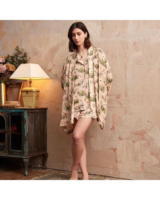 Fable England Natural Neutrals Morning Song Short Kimono