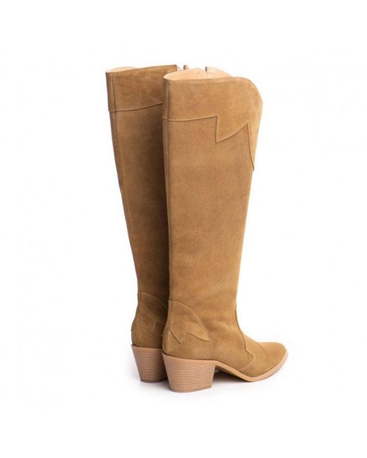 The 5Th Element Brown Neutrals Artemis High Western Boots
