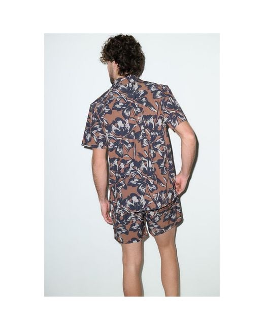 Playaluxe Brown Todos Santos Cabana Set Tobacco Flower for men