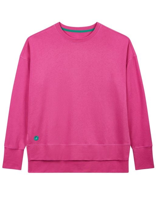 Lounge Pink Longline Sweatshirt Hot