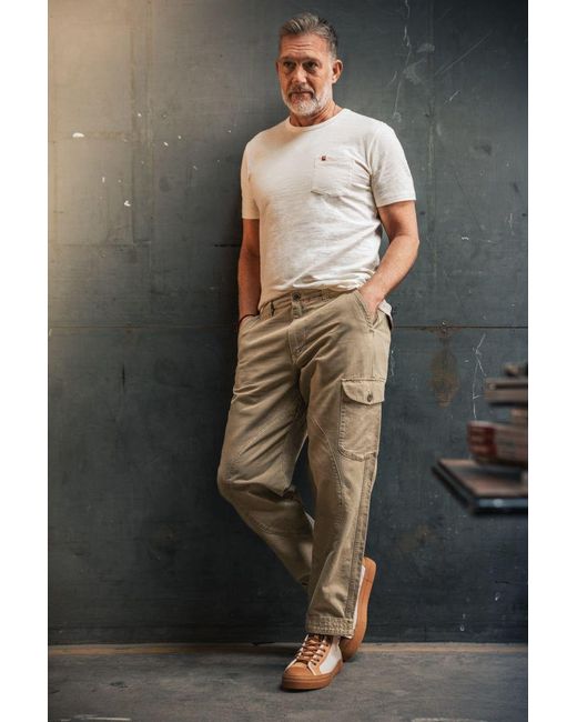 &SONS Trading Co Natural Neutrals Preston Surplus Cargo Pant Khaki for men