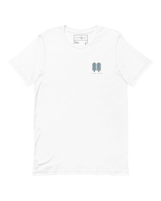 Anchor and Crew White One Field Notes Organic Cotton T-Shirt for men