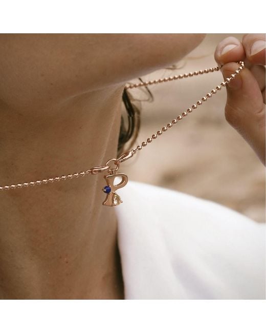 Onia Metallic Amare Letter Charm