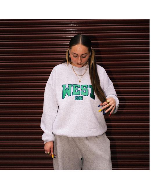 Hoops + Chains LDN Gray West Ldn Sweatshirt