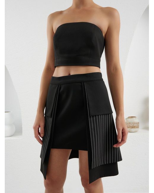 Lumina Eligma Black Dimensions Layered Skirt