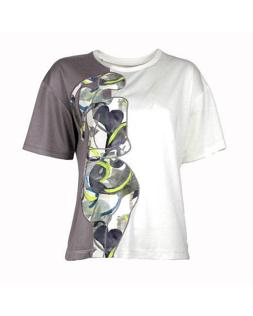 Lalipop Design Multicolor Mink & T-Shirt With Laser Cut Linen Appliques