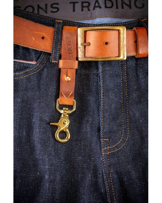 &SONS Trading Co Blue The New Frontier 14Oz Selvedge Anti-Bac Raw Denim Jeans for men