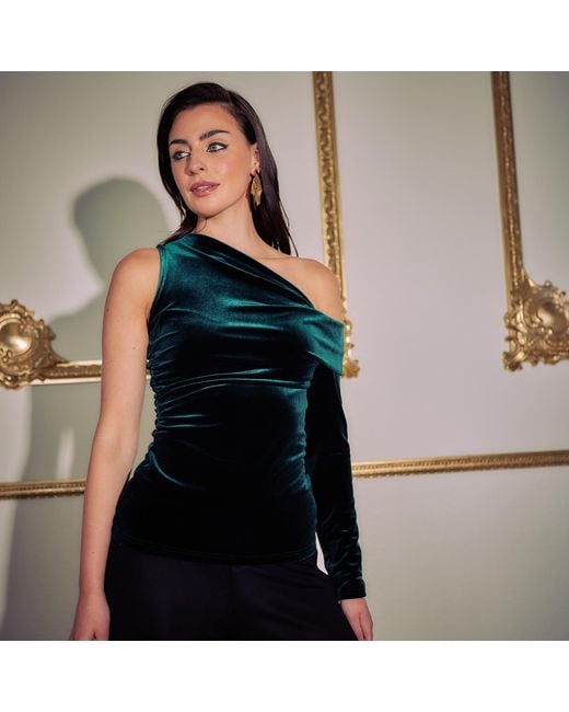Me & Thee Green Multitude Of Sins Velvet Top