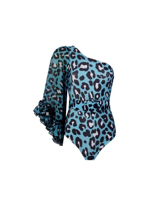 Nur Karaata Blue Kelly Leo Swimsuit