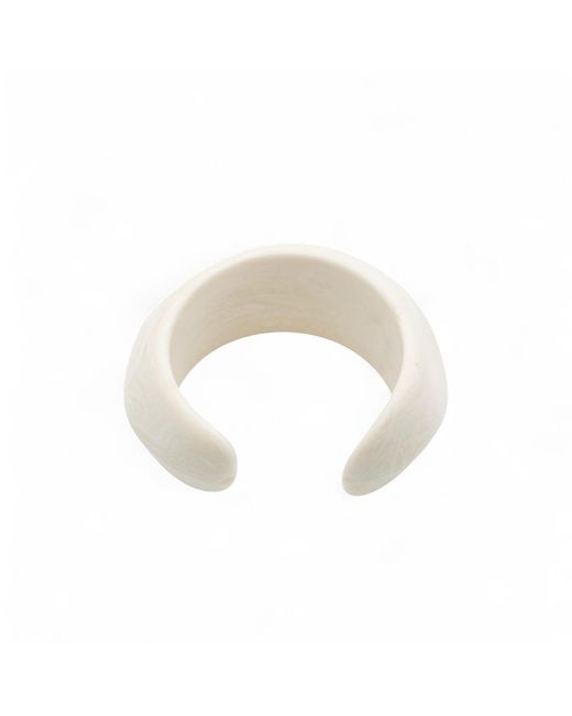 Miss Cecilia White Neutrals Ivory Cuff Bangle