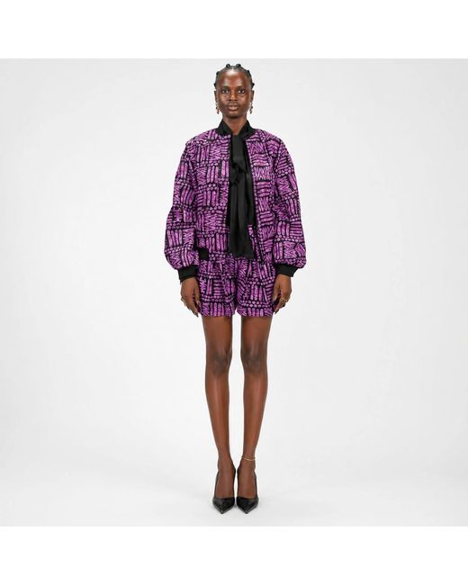 Chuks Collins Purple Ajah New Collection Drop- Bama Jacket