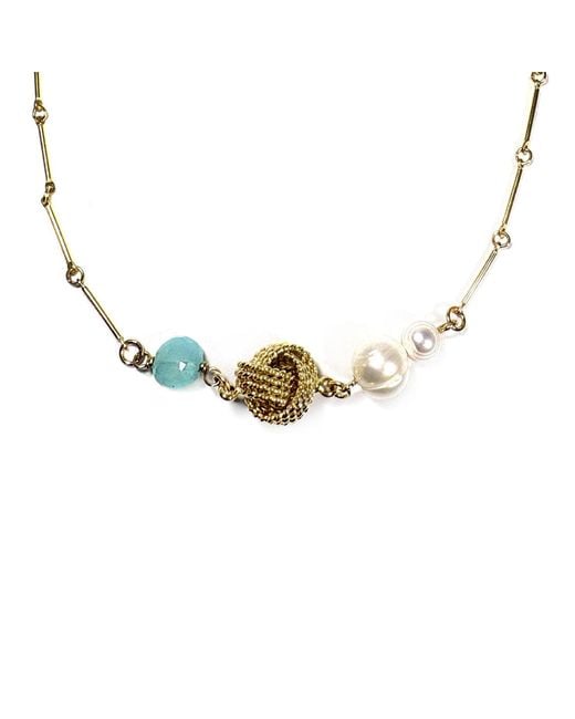 Rachel Nathan Metallic The Tide Has Turned Necklace