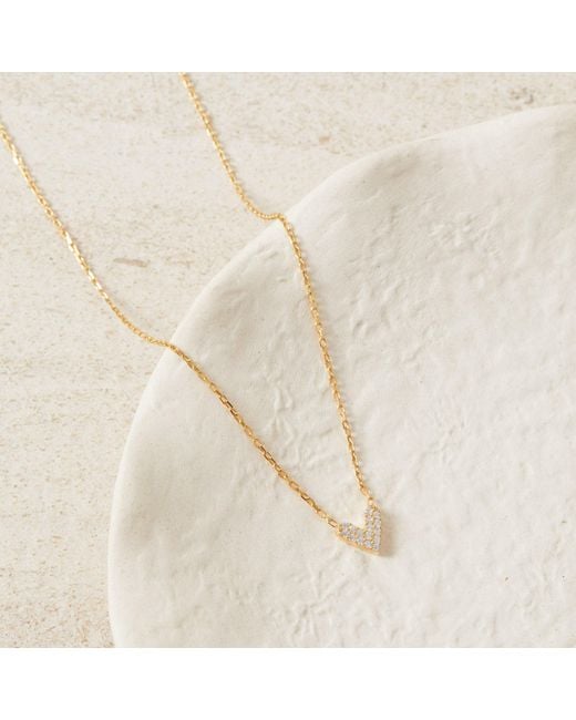 Esterah Metallic Mini Heart Necklace