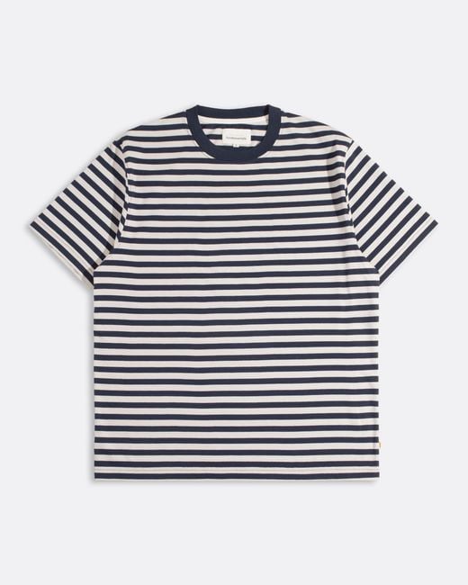 Far Afield Blue Ringer Stripe T-Shirt for men