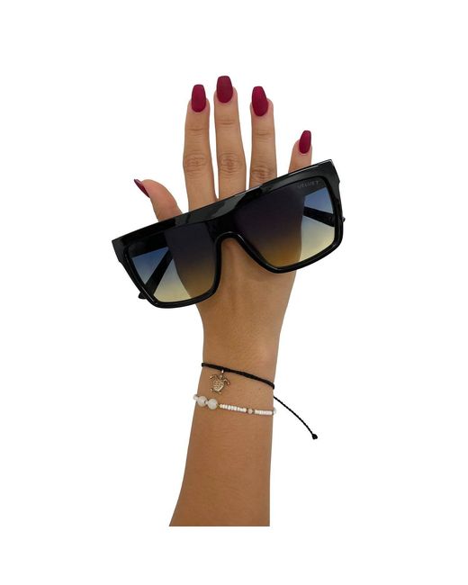 Velvet Eyewear Blue Square Sunglass Style