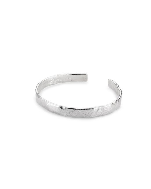 Lulu and Boo Jewellery White Luna Chunky Solid Sterling Cuff