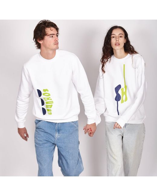 SOHUMAN White Rie Sustainable Sweatshirt