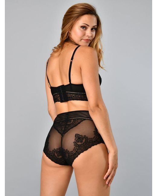 BonBon Lingerie Black Mara High Waisted Panty