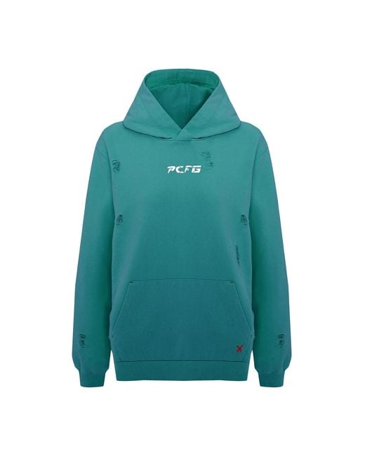 Pcfg Green Destroyed Hoodie