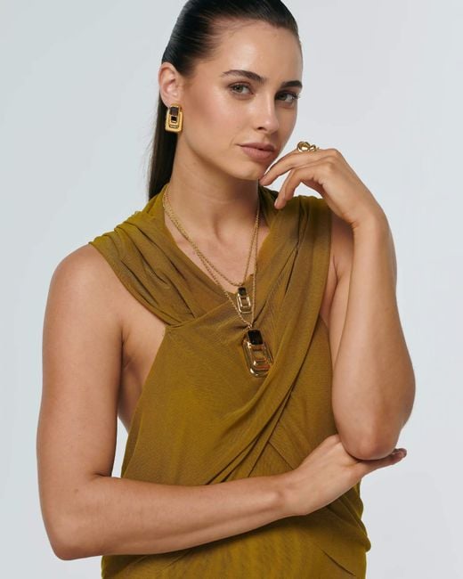 Ornare the Label Metallic Palatial Earrings