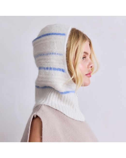Arctic Fox & Co. White The Alpaca Zip Balaclava