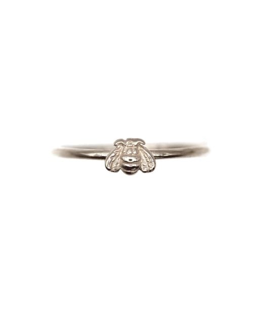 VicStoneNYC Fine Jewelry White Happy Bee Ring