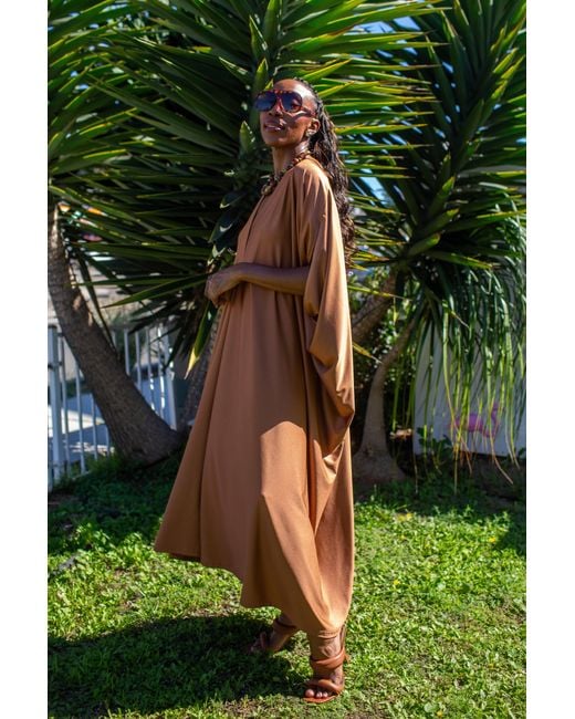 Jennafer Grace Brown Honey Slink Caftan