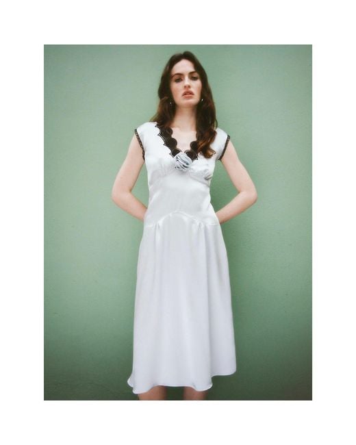 Lisa The Label Blue Le Jardin Pansy Tea Dress